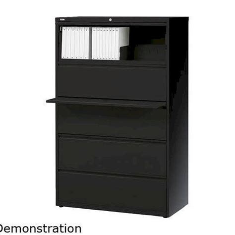 workpro 36 w 5-drawer steel lateral file cabinet black|Workpro Lateral File Cabinets .